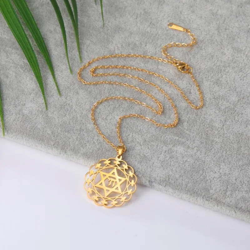 Pedat Necklaces Stailess Steel Petagram Me's Necklace Star Of David Wome Jewelry Weddig Gift For Mom Vitage_voghion.com