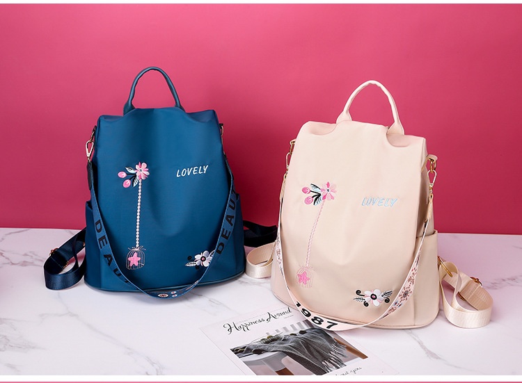 2024 New Oxford Cloth Small Backpack For Women Korean Version Anti-theft Lightweight Single Shoulder Dual-purpose Student Backpack_voghion.com
