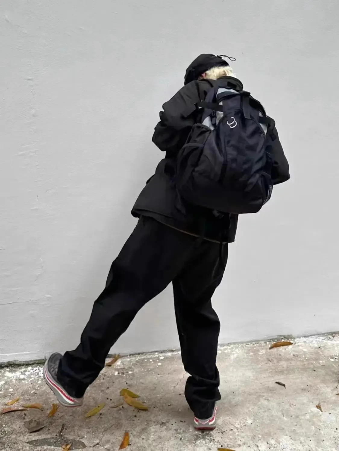 Casual Patchwork Backpack Contrast Colour Vintage School Bag_voghion.com