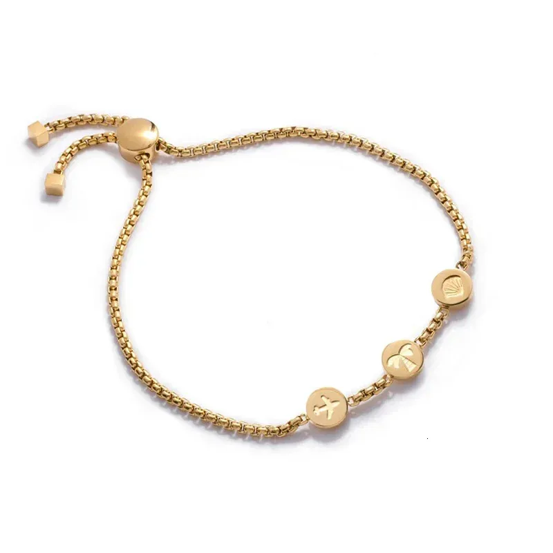 Braccialetto con disco timbrato personalizzato in acciaio inossidabile, simbolo regolabile personalizzato, gioiello per un amico, segno commemorativo in oro_voghion.com