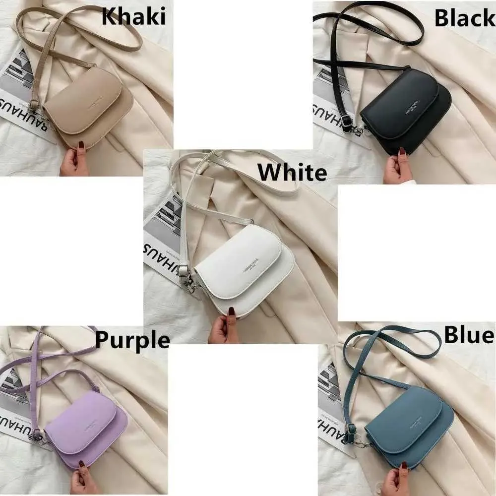 Einfache Trend Umhängetaschen für Frauen Solide Wild Flap Schultertasche Lady Designer Kleine Damen Handtaschen und Geldbörsen Neu_voghion.com