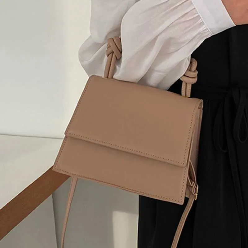 Solide Pu Leder Schulter Tasche Mode Designer Handtaschen Top Griff für Frauen Casual Umhängetaschen Ba241108_voghion.com