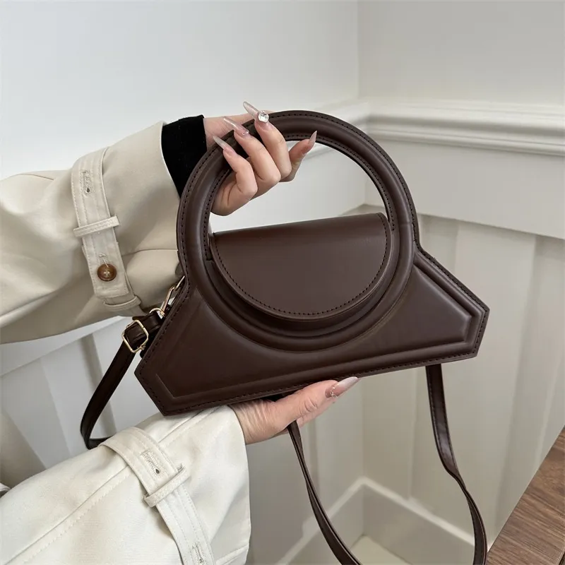 Sac à main tendance et tendance pour femme, livraison gratuite, couleur unie, simple, bandoulière, petit format carré_voghion.com