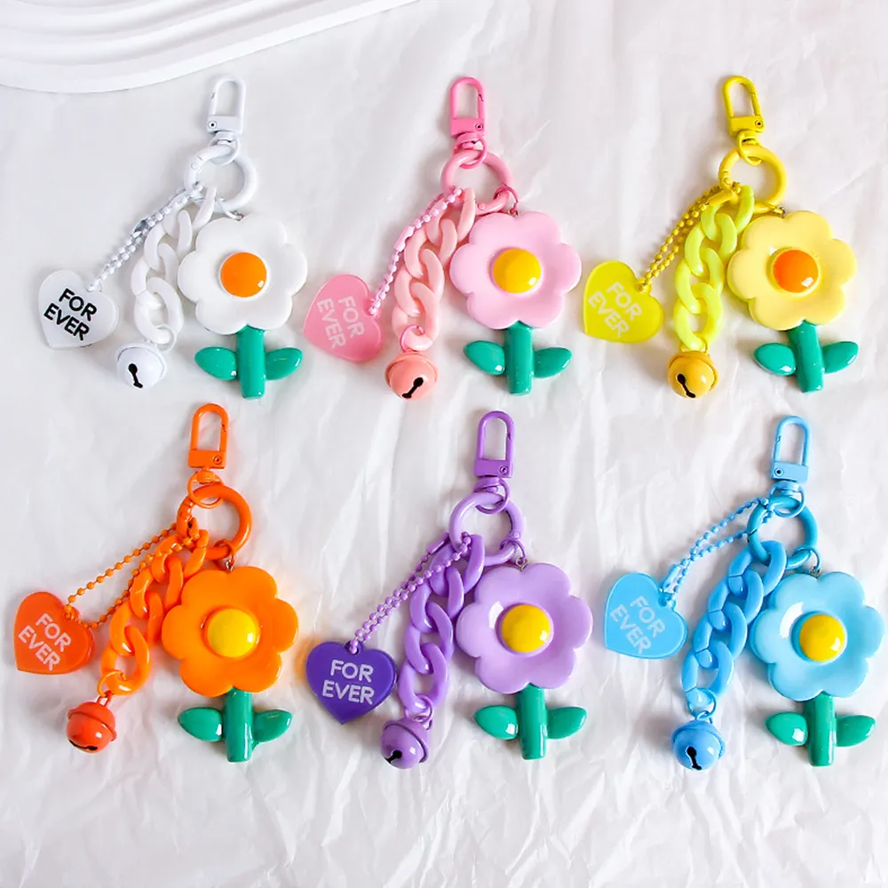 Portachiavi con ciondolo a forma di fiore in resina INS, grazioso ciondolo a forma di fiori, per zaino da ragazza, custodia protettiva per cuffie_voghion.com