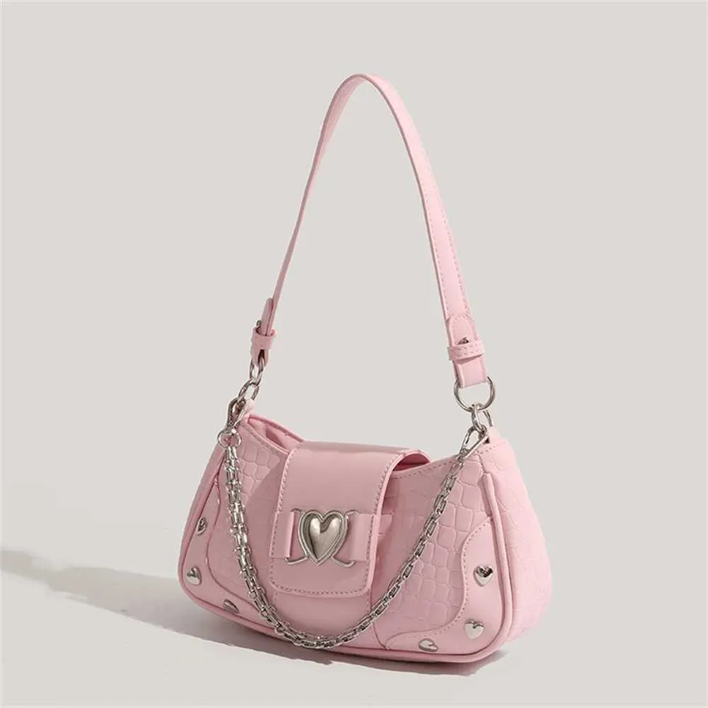 Neue Trend Umhängetaschen Frauen Y2K Achselhöhle Design PU Unterarm Einfarbig Messenger Bag Geldbörse Hobos HandtaschenC241116_voghion.com