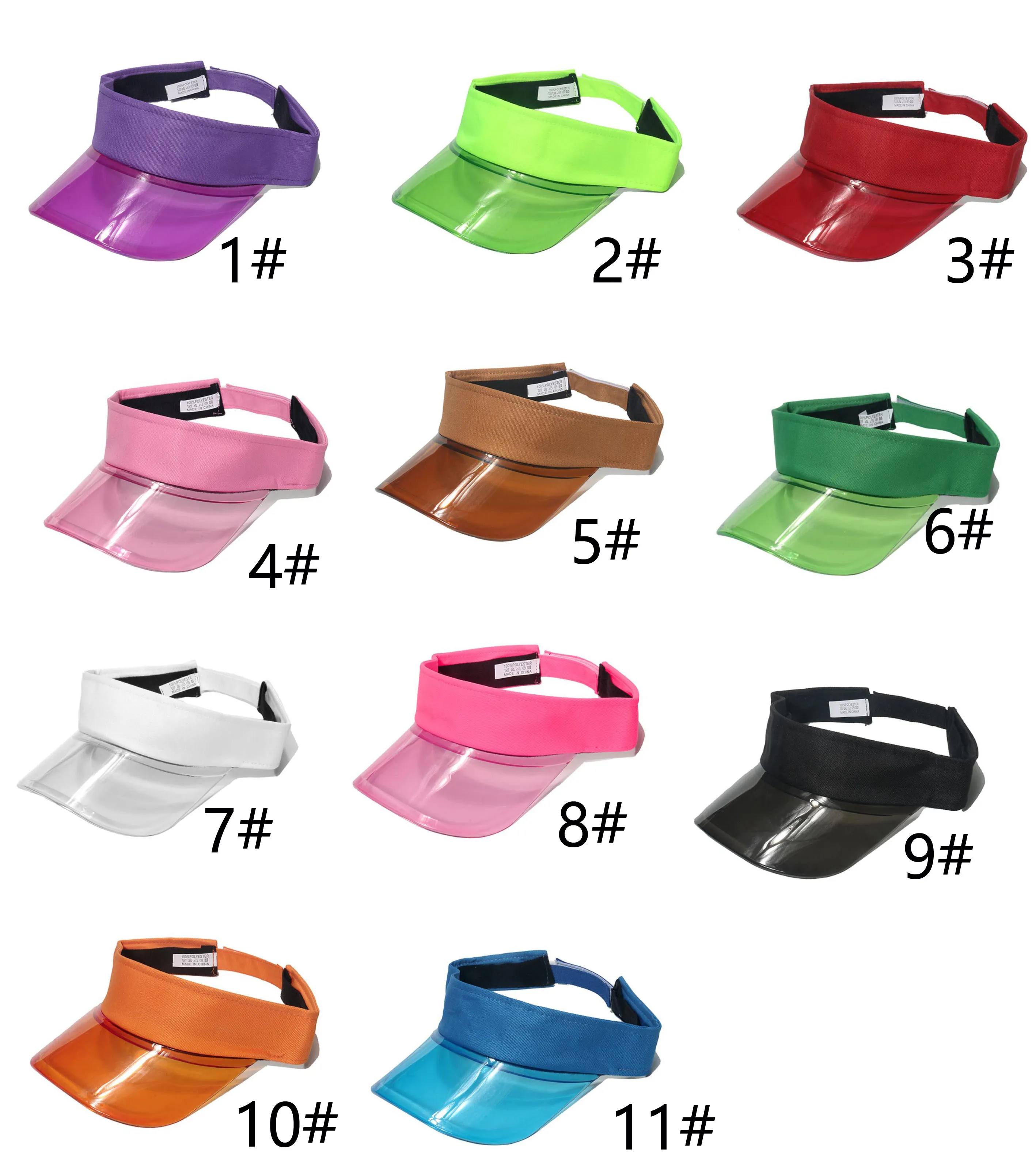 Visiera parasole trasparente da donna per sport all aperto_voghion.com
