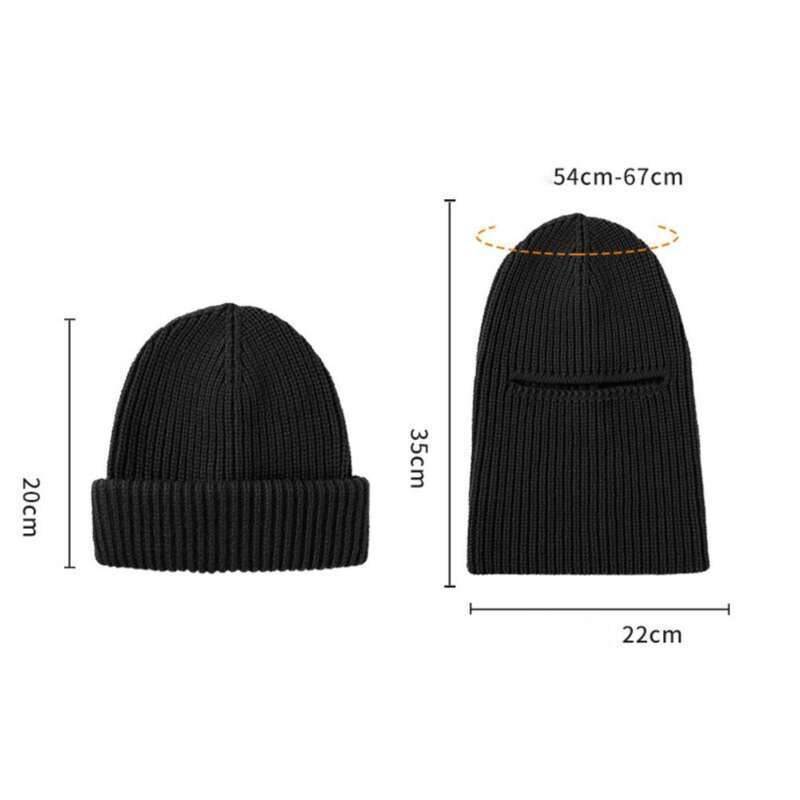 autumn And Winter Knitted Outdoor Thick Cycing Warm Mask, Men's Doube-ayer Skiing Dua-use Cod Hat, New_voghion.com