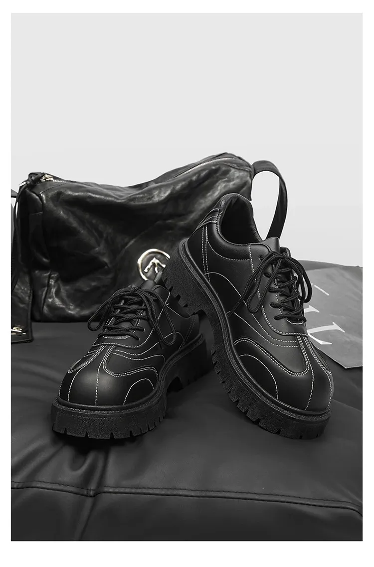 Homens casuais rendas até estilo britânico sola grossa oxfords de alta qualidade derby moda confortável sapatos ao ar livre masculino 39-44_voghion.com