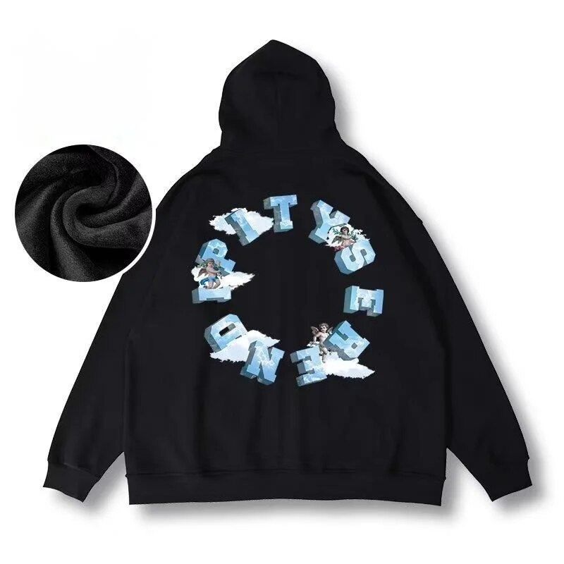 Dünne, lockere Strickjacke der Trendmarke, molliger Trend mit zusätzlichem Fett, Kapuzenpullover in Übergröße für Frühling und Herbst für Männer_voghion.com