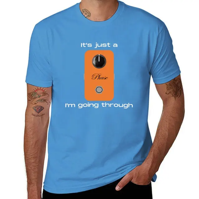 It's Just a Phase I'm Going Through Guitar pedal graphic s Black/dark colors T-S sports fans cute tops Men's_voghion.com