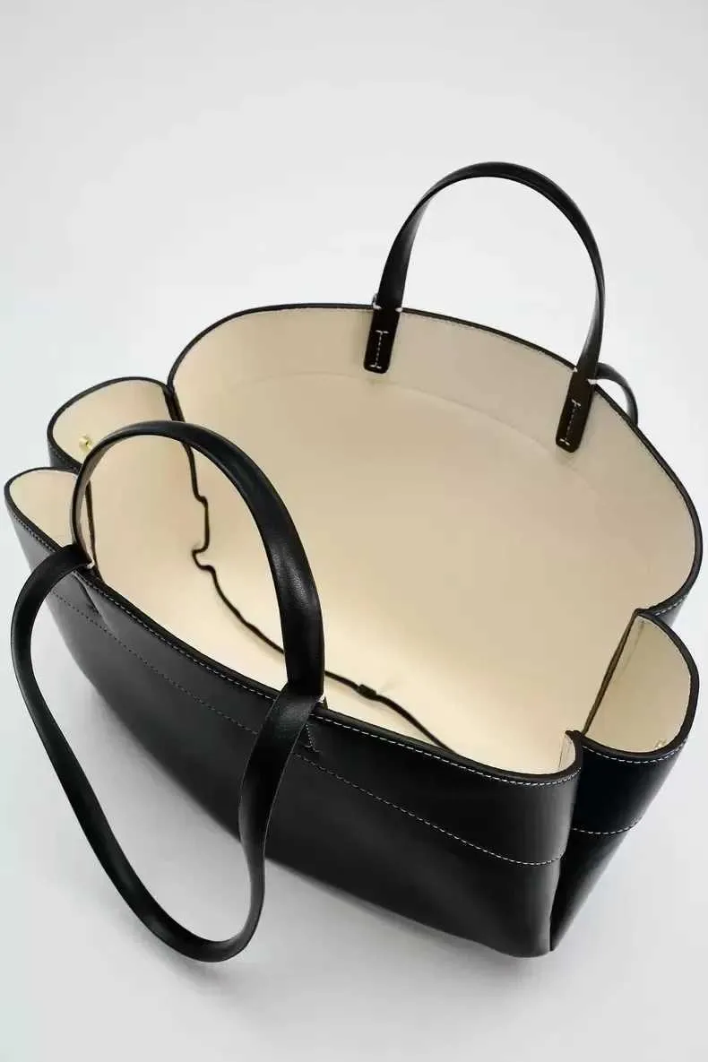 Sac à bandoulière rétro en cuir PU pour femme, pochette sous les bras, grande capacité, décontracté, portable, seau, Handba241218_voghion.com