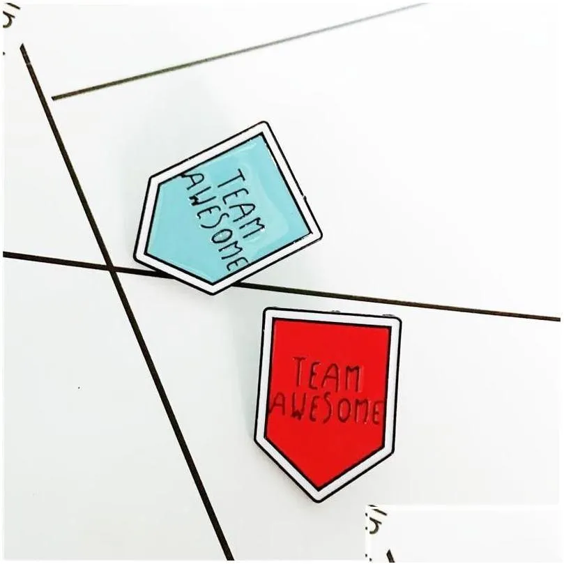 Pins, Pins Brooches Team Awesome Enamel Pin For Women Fashion Dress Coat Shirt Demin Metal Brooch Badges Promotion Gift_voghion.com