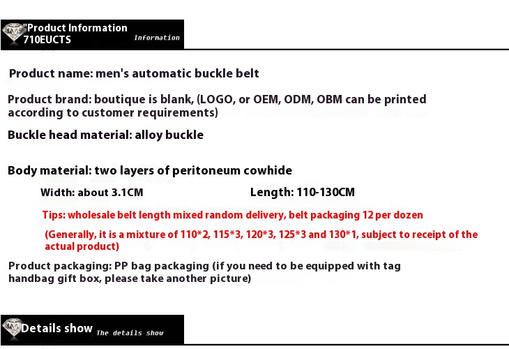 New Hot Selling Belt for Men's Imitation Needle Buckle Automatic Buckle Belt Size Three Good Leather Cowhide Belt_voghion.com
