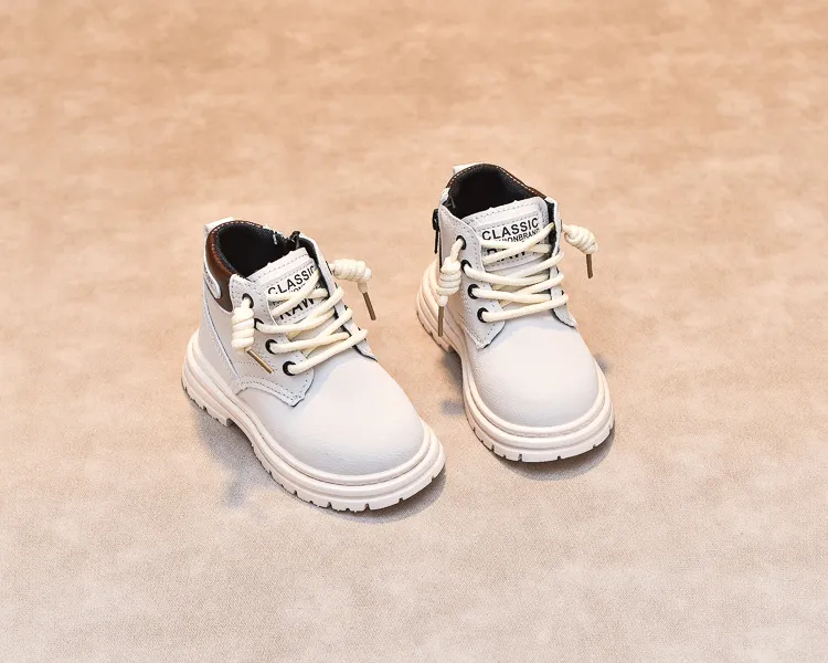 Child Shoes Short Ankle Snow Kid Boy Girl Fashion Soft PU Leather Warm Cutefeet Toddlers Children Boots Size 21 - 30_voghion.com