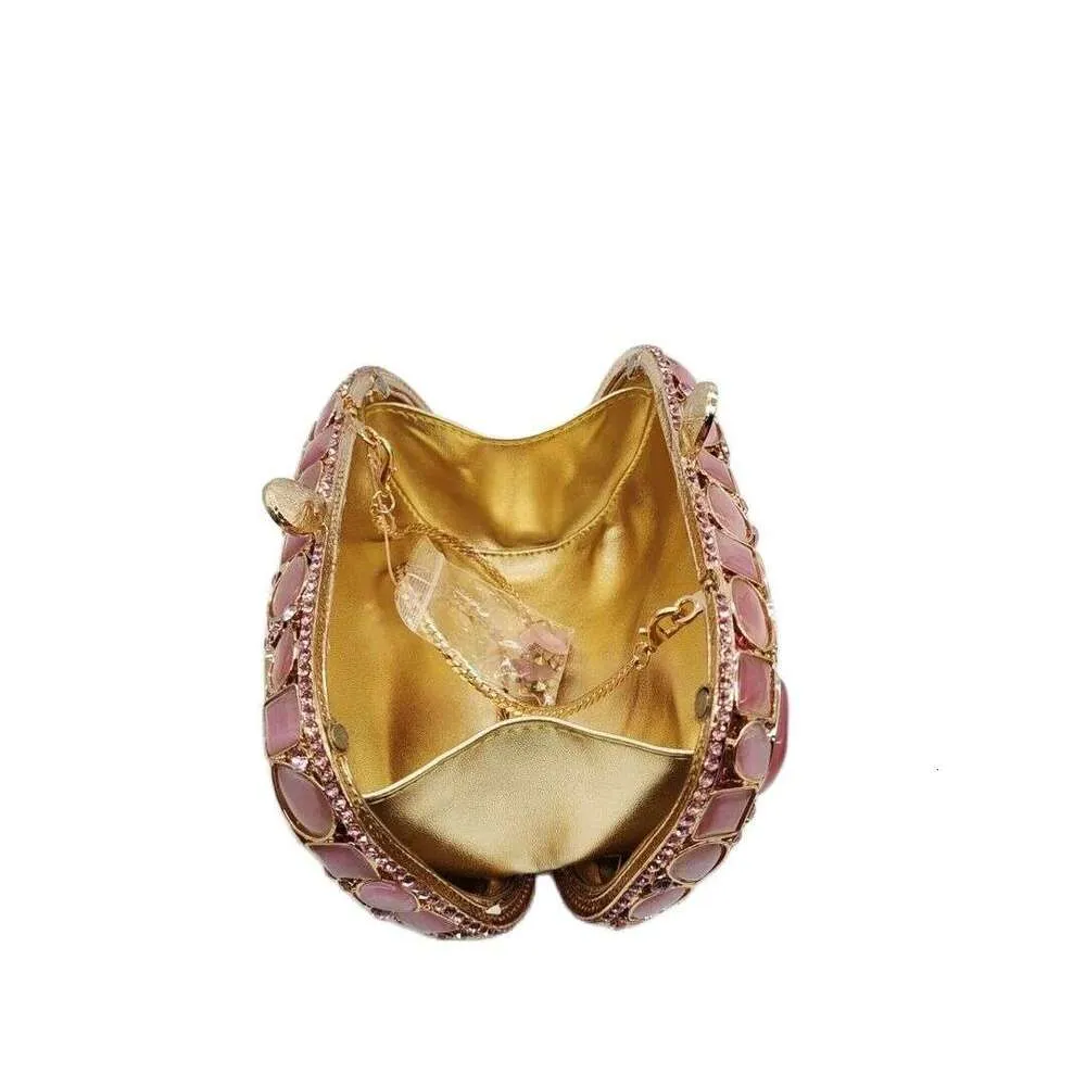 Pietre luccicanti Scatola di metallo Glitter lucido Dias Sera Matrimonio Festa Pochette Borsa Moda Donna Borsa a mano Borsa a tracolla_voghion.com