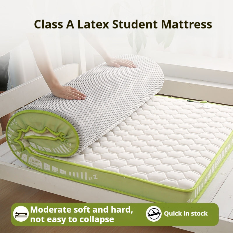 Coussin de dortoir étudiant en latex épais de classe A, matelas tatami domestique, coussin en éponge, semelle de matelas simple