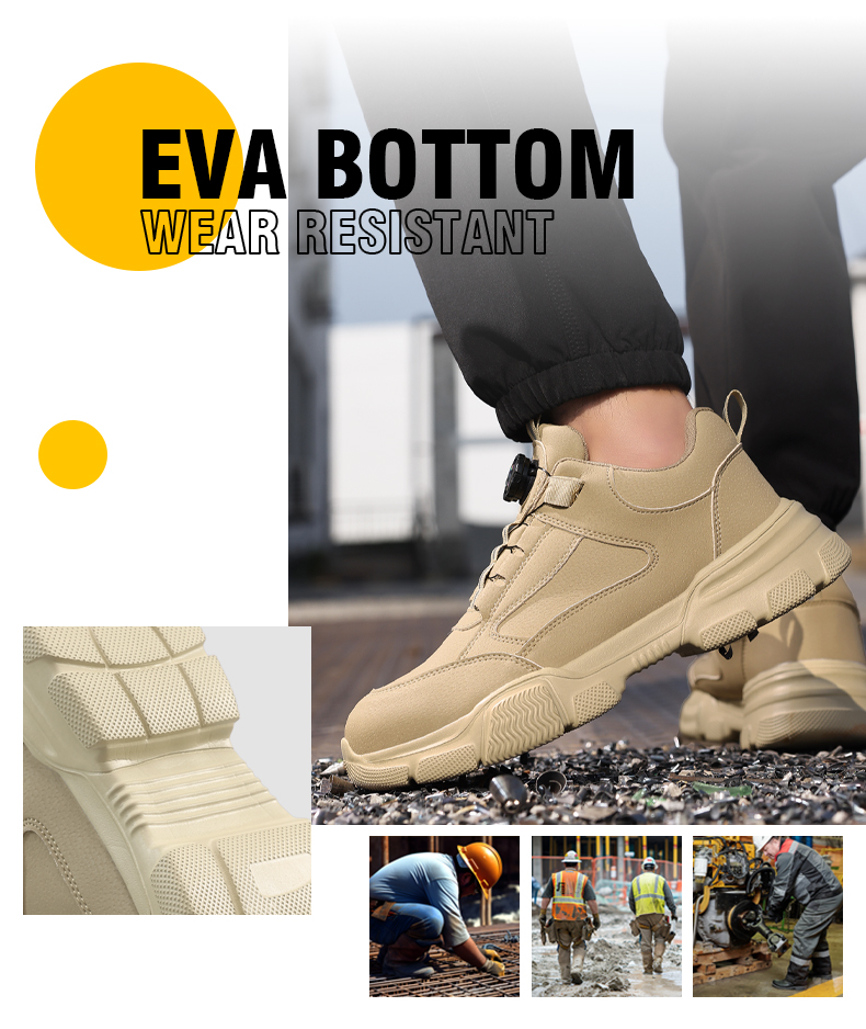 Scarpe antinfortunistiche GUYISA Scarpe da lavoro impermeabili Punta in acciaio Leggere e morbide F131F 38-45_voghion.com