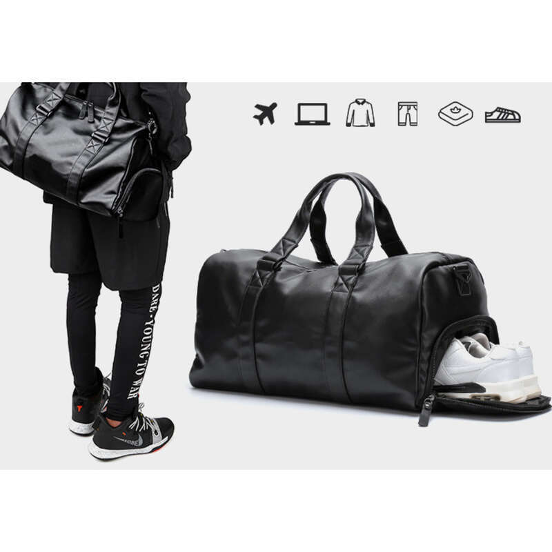 Bolso deportivo impermeable para hombre, bolso bandolera informal de viaje, bolso deportivo de cuero resistente al agua y al agua._voghion.com