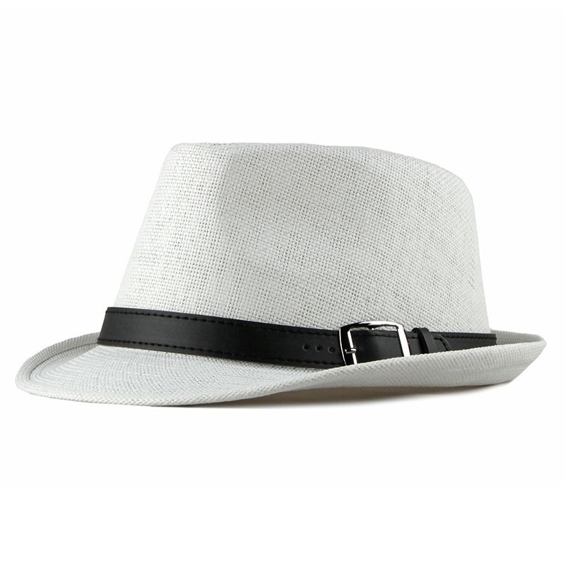 Unisex Men's Straw Fashion Small Women's Sunblock Retro Top Hat_voghion.com