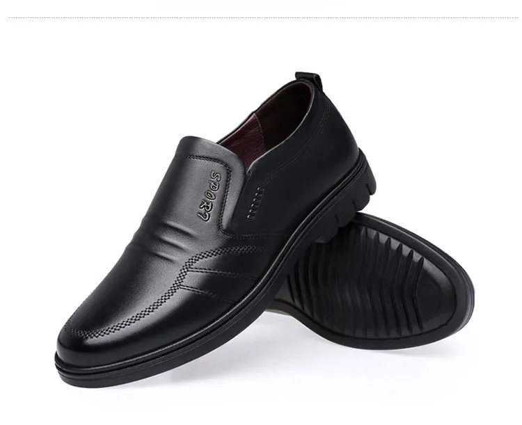 Man Sport Shoe Loafers Men Non-slip Leher Slip-on Black Driving Sneakers Male Dress Shoes Light Brehable Footwear_vogvips.com