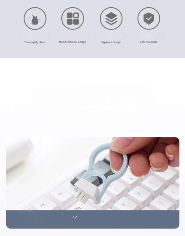 Set di spazzole per tastiera per computer multifunzione Seven In One, dispositivo per la pulizia e la rimozione della polvere degli auricolari Bluetooth, con_voghion.com