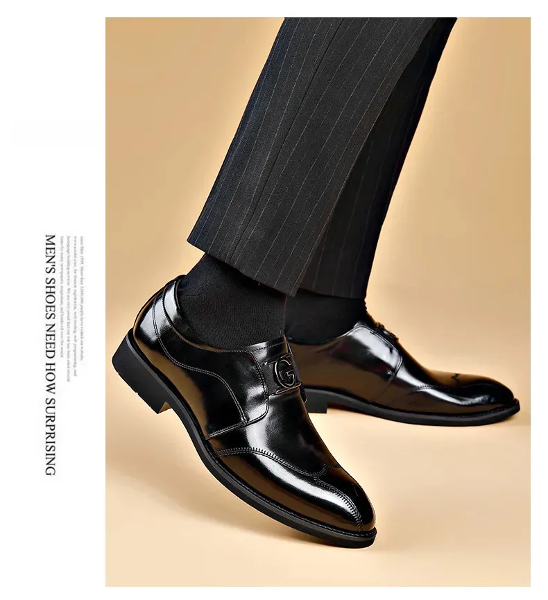 Brogues van lakleer voor heren, formeel, bruiloft, feest, kantoor, heren, Oxfords, zakelijke schoenen, mocassins, schoen 240719_voghion.com