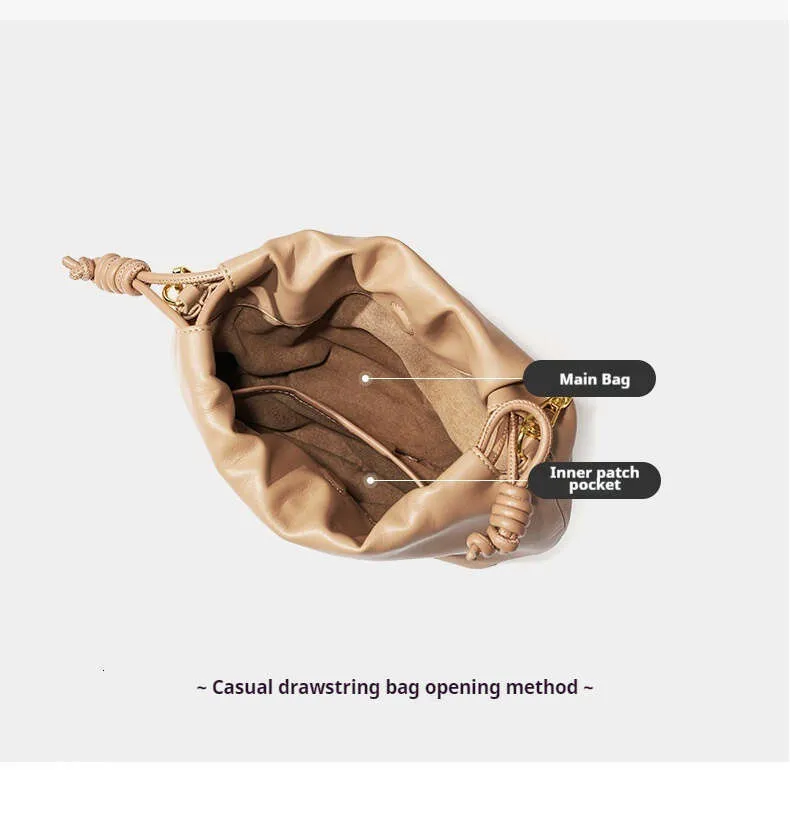 Sac à main tendance en cuir véritable souple pour femme, grande capacité, design pliable en nuage_voghion.com