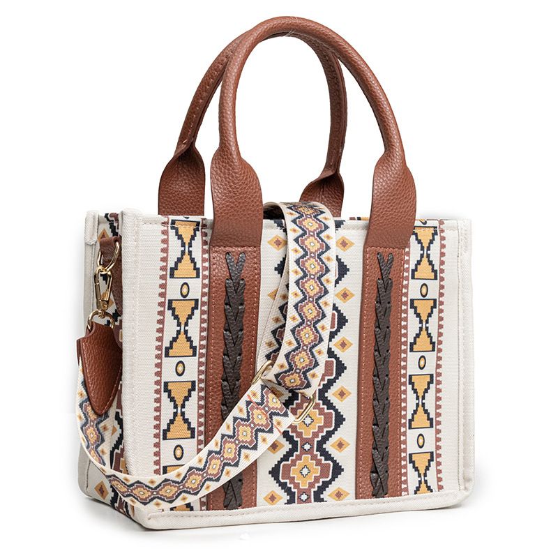 Western Geldbörse Damen Tragetasche Schultertasche Bohemian Aztec Handtasche_voghion.com