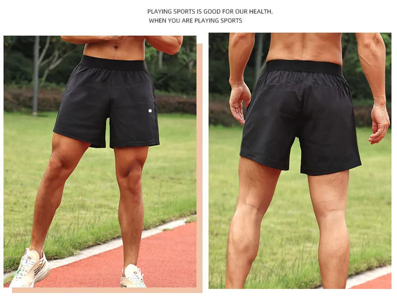 Men's Shorts Yoga Outfit Men Short Pants Running Sport Basketball Breathable Trainer Trousers Adult Sportswear Gym_voghion.com