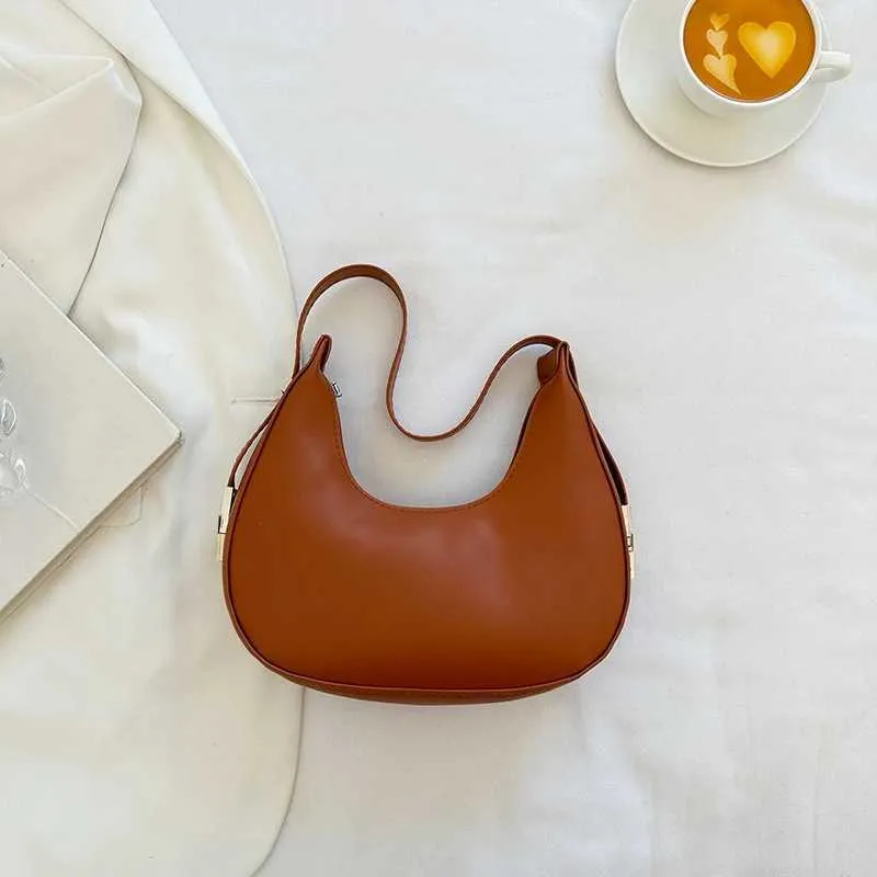 Borsa a tracolla semplice da donna in pelle PU con tracolla alla moda Y241115_voghion.com
