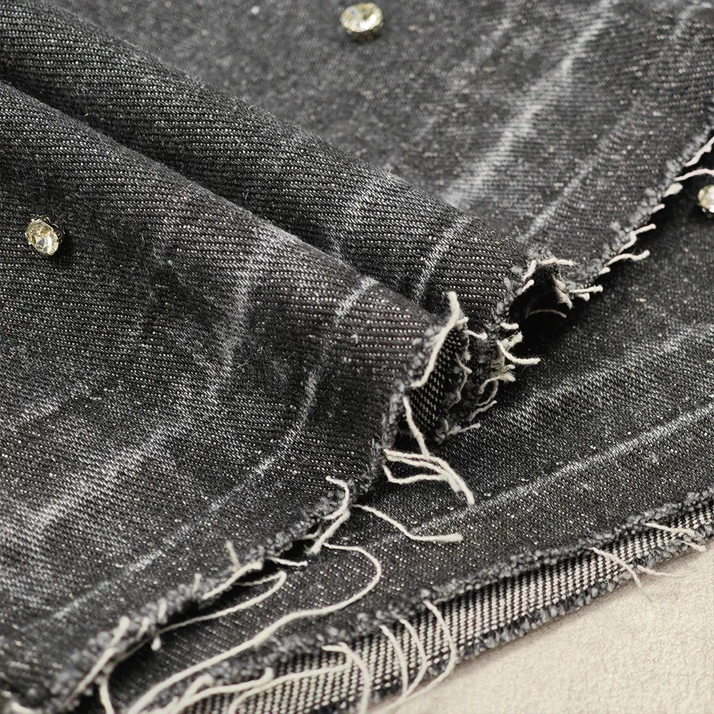 PEERAGE Y2k Retro Rhie Washed Wide Leg Baggy Long Jorts Vyriški Gatvės stiliaus Oversized Frayed Black Grey Loose Denim Jeans_voghion.com