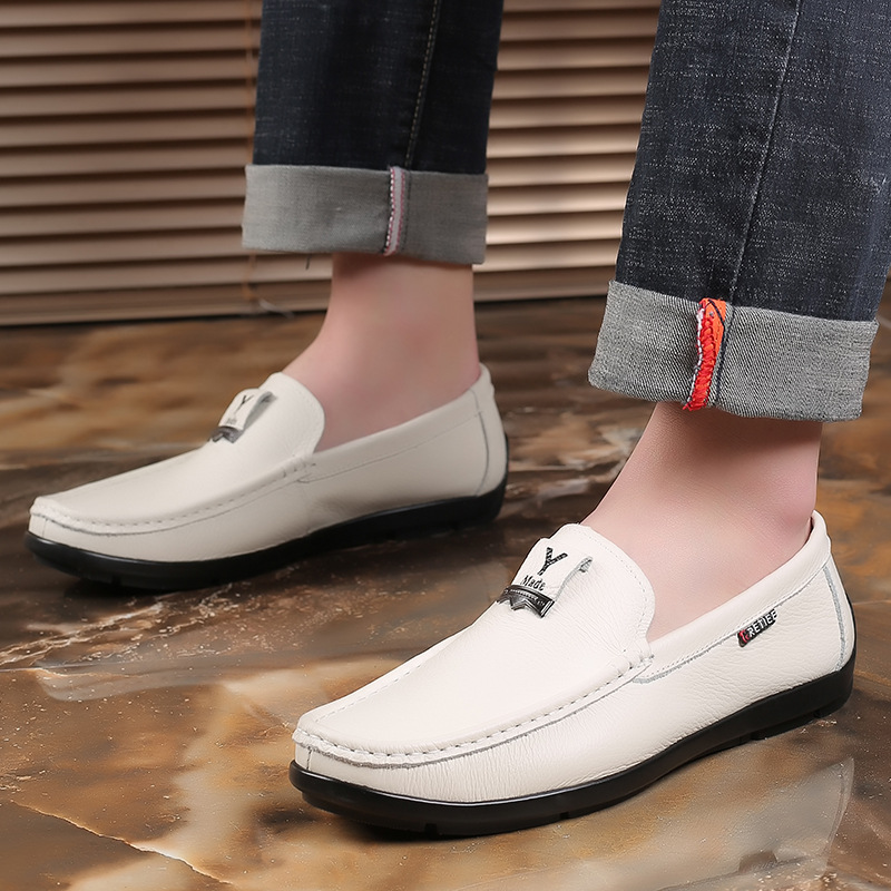 Herren Halbschuhe Lederschuhe für Herren Freizeitschuhe Mokassins Atmungsaktive Sneakers Herren Fahrschuhe Komfort Flats_voghion.com