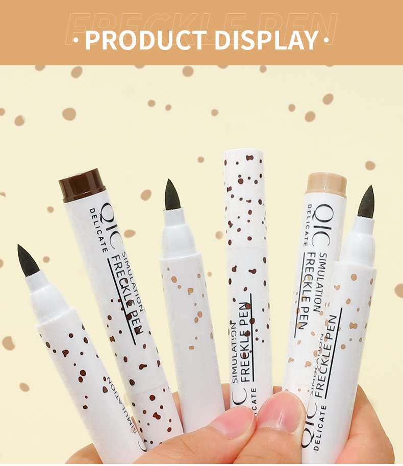 Gesimuleerde sproet voor kleurweergave, waterdicht, niet-afbladderend, schoonheidsvlekjes op het gezicht, make-up stempelpen_voghion.com