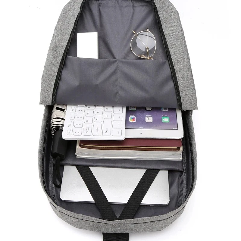 Geschäftslebenstasche für Männer, tragbares USB-Multifunktionsladegerät, große Kapazität, Oxford Grill, tragbares Bürogerät, 14"_voghion.com