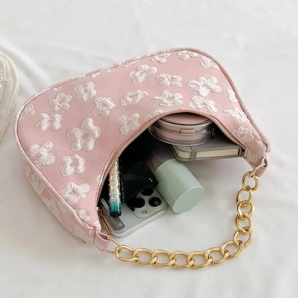 Sac à main pour femme à la mode décontracté élégant et simple épaule avec chaîne imprimée ral mignon portefeuille pochette sac d'accoudoir pour femme_voghion.com