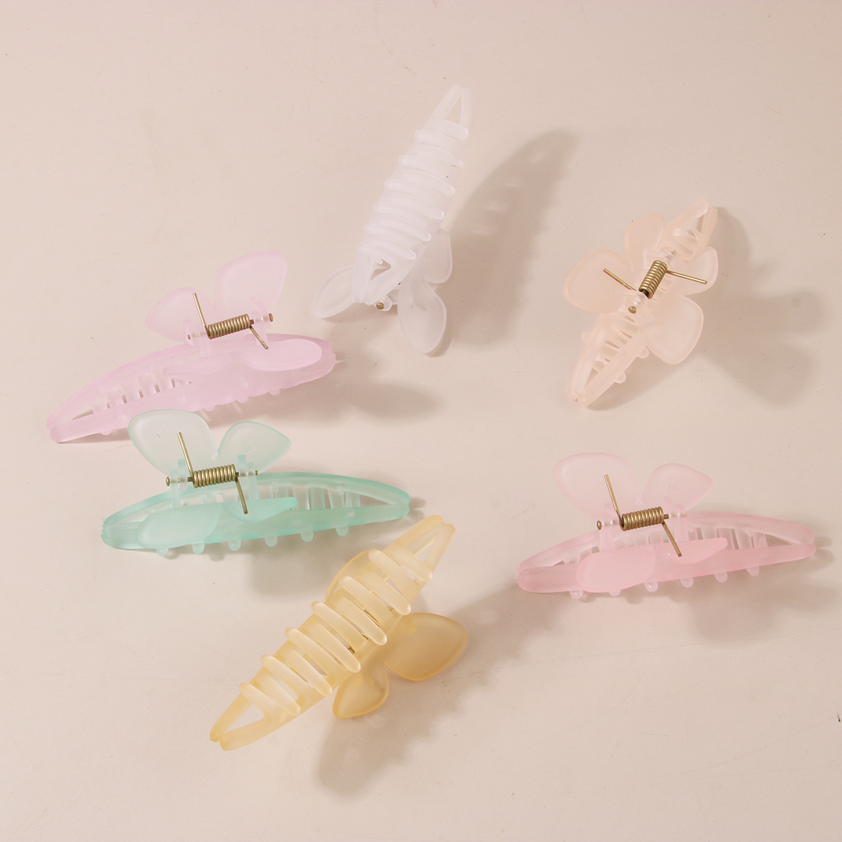 Cross-border high-end Korean butterfly hairpin female cute sweet shark clip summer hair clip hair accessories_voghion.com