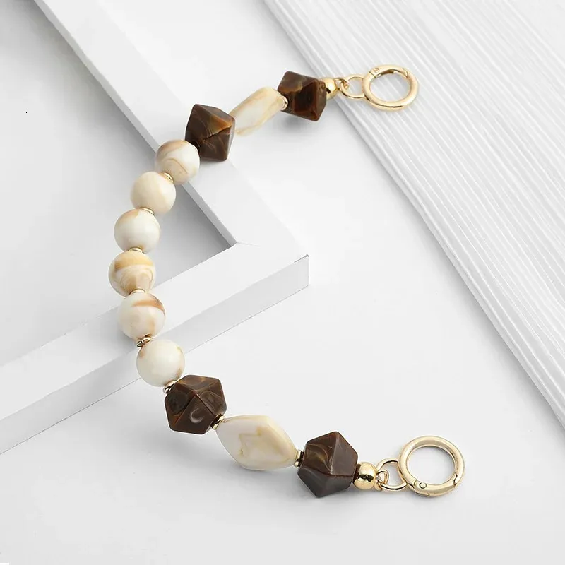 Acrylic Strap Removable Bag Accessories Colourful Womens Resin of bags Purse Chain Fishbone chain 241115_voghion.com