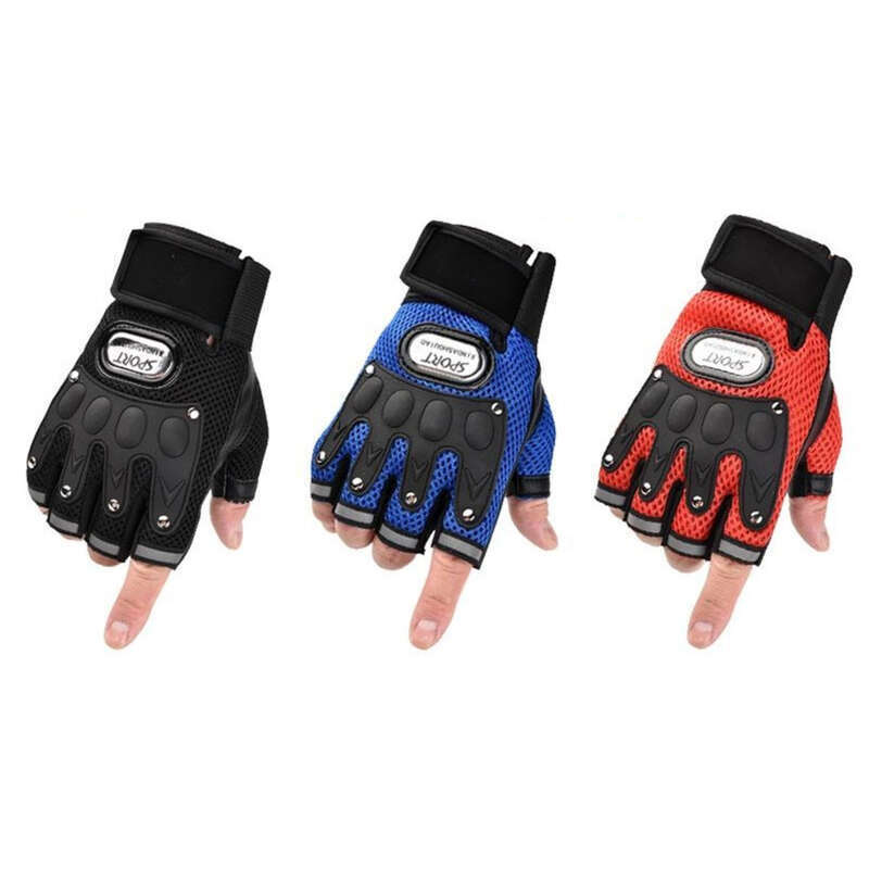 Mănuși tactice pentru motociclete, cu jumătate de deget, pentru bărbați, cu ciclism, subțiri de vară, antiderapante, pentru biciclete de munte_voghion.com