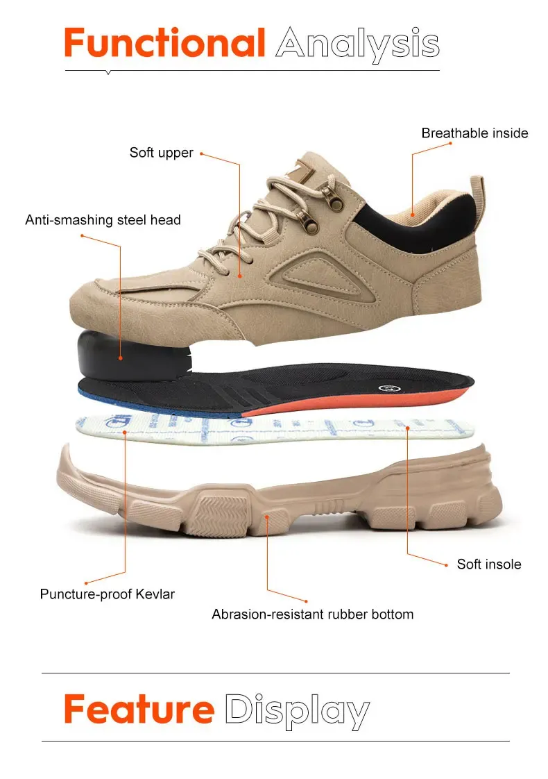 Bottes de travail indivisibles pour hommes, chaussures d'hiver à embout d'acier pour le sport et le transport direct 250402_voghion.com