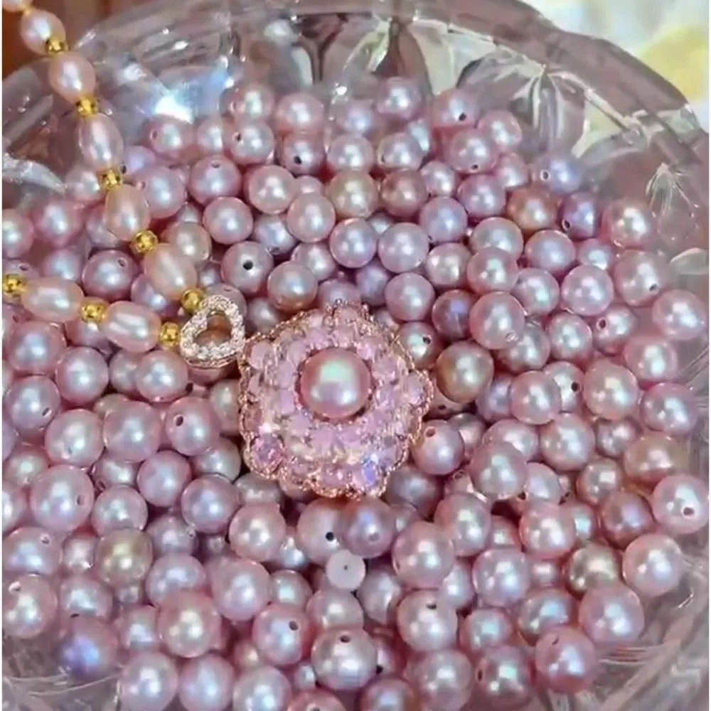 Parelketting met draaibare bloemhanger voor dames_voghion.com