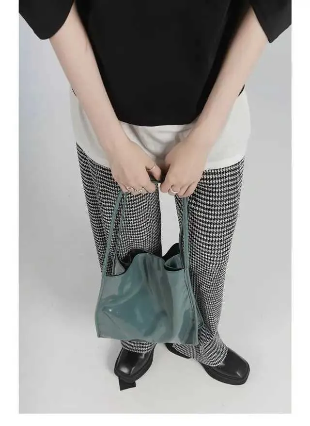 Sacs à bandoulière en cuir verni tendance pour femmes, sacs à main fourre-tout décontractés vintage pour femmes, grande capacité pour le shopping Ba241104_voghion.com