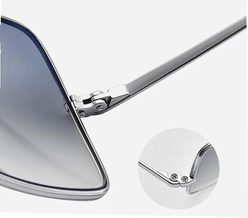 Modische Sonnenbrille Mit Eckigem Metallrahmen Für Damen Herren_voghion.com