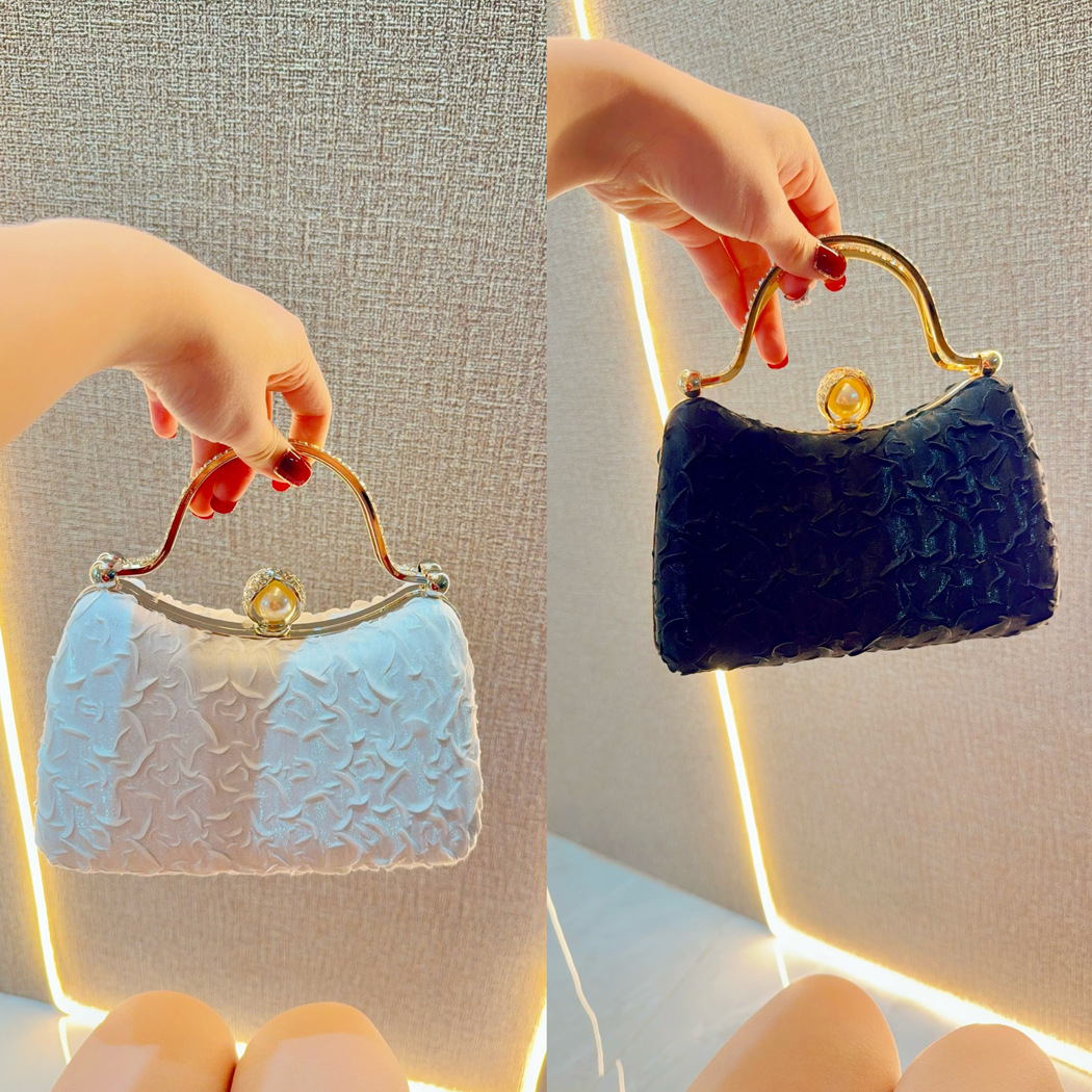 Nuovo abito da sera femminile per celebrità con borsa a 100 pieghe per grande Qipao e borsa per banchetti a tracolla_voghion.com