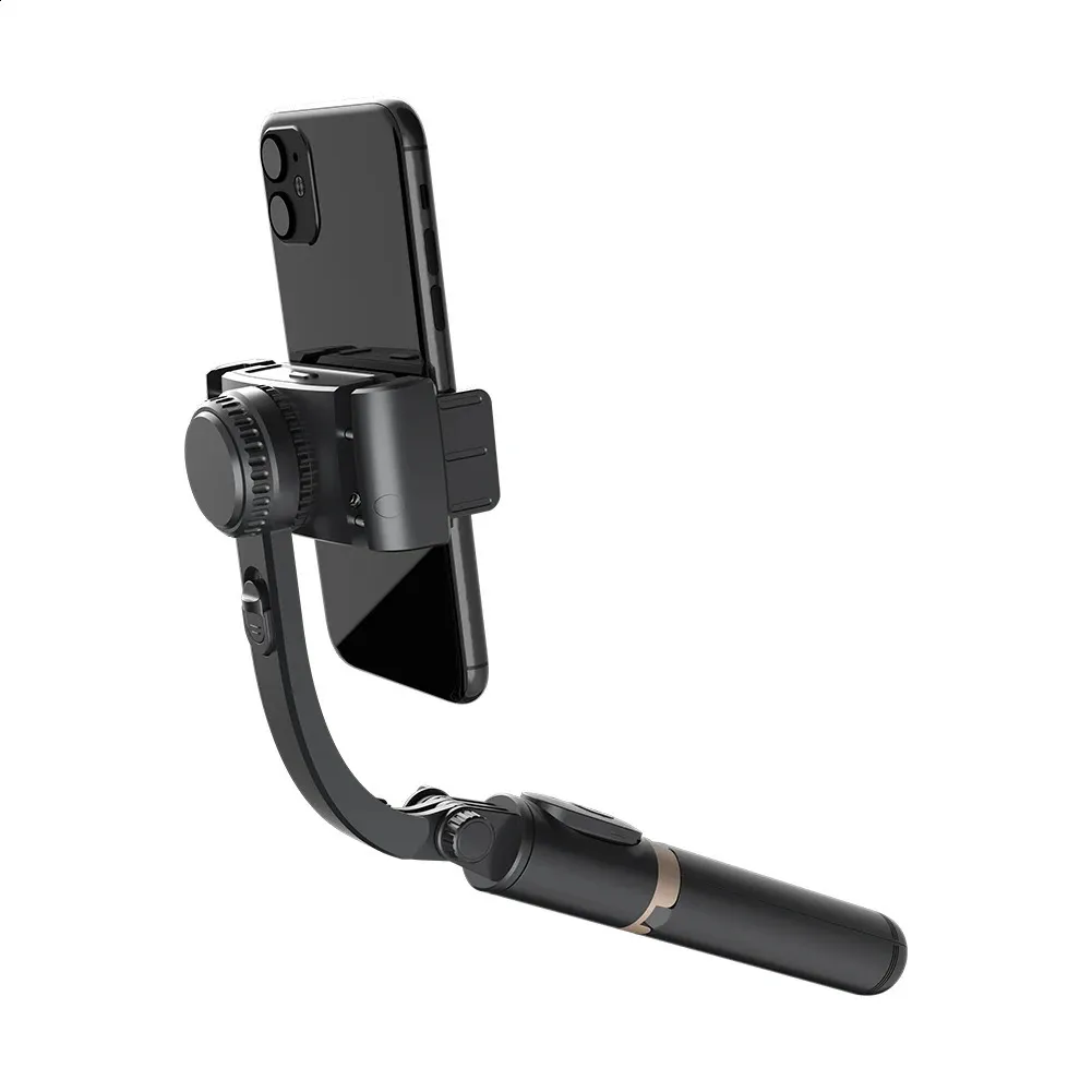 Q08 Bluetooth-ühilduv käeshoitav stabilisaator alumiiniumisulamist kokkupandav gimbal kaasaskantav teleskoop telefonihoidja videosalvestuseks 241220_voghion.com