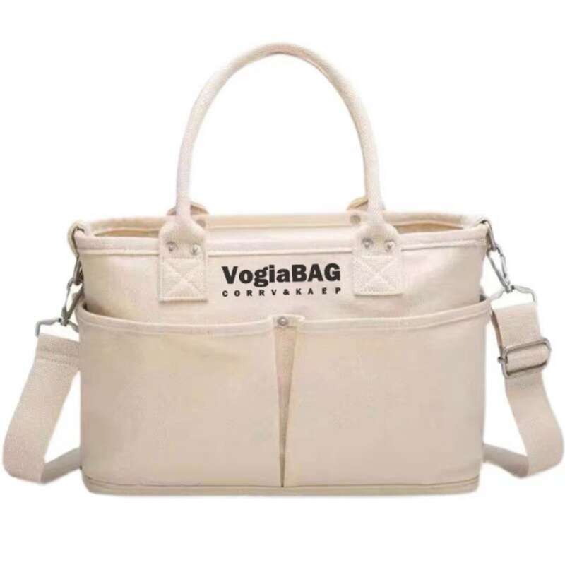 2025 Neue große Kapazität Outdoor Pet Leichte Mama Baby Canvas Damen Tragetasche_voghion.com