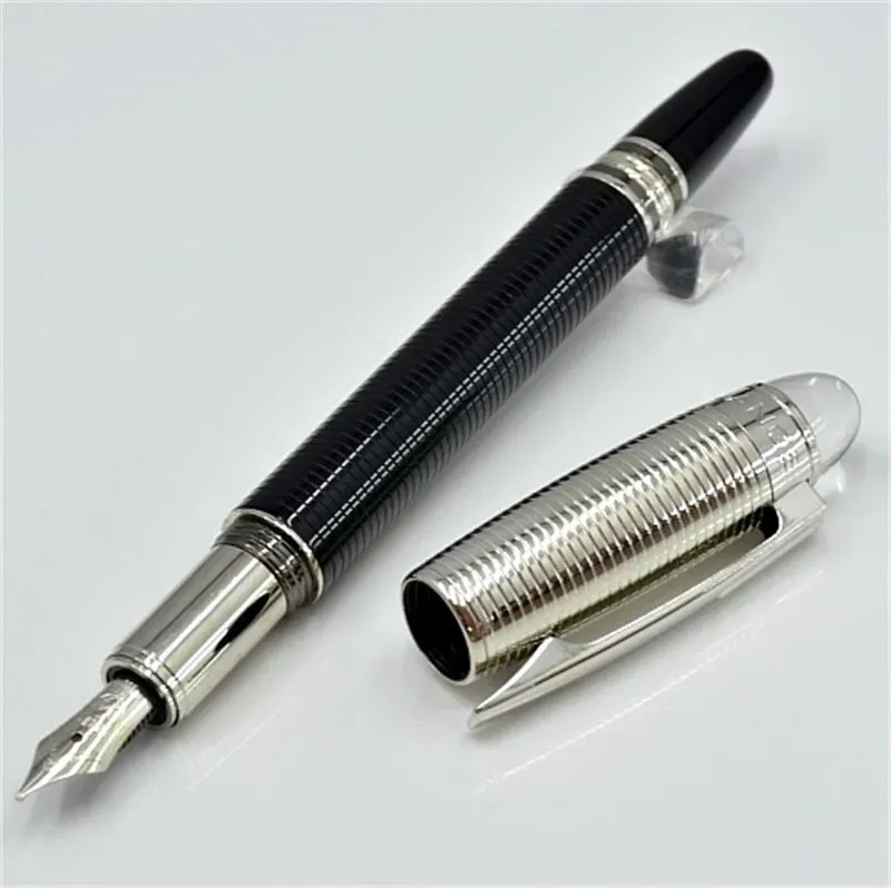 Luksus Monte sort harpiks og krystalstjerne top rollerball pen kuglepen kontor skole skrive fyldepenne med serienummer_voghion.com