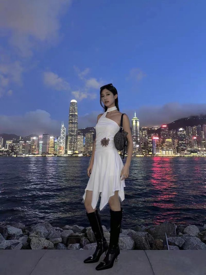 Functional style spicy girl long boots, women's new best-selg autumn 2023 runway show, pointed hook heel high boots_voghion.com