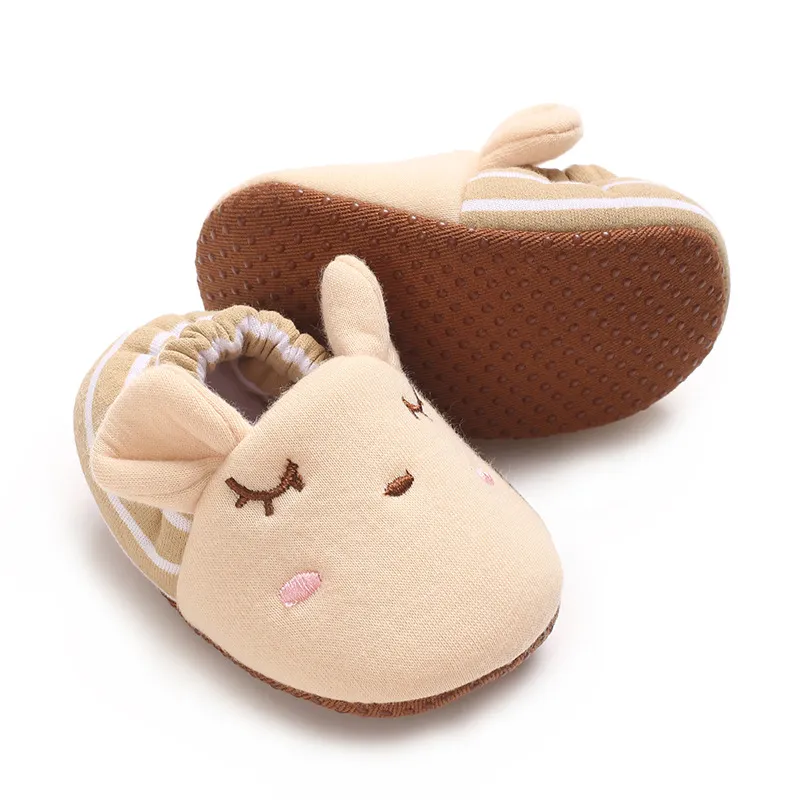 Infant Cartoon Tiere Muster Neugeborenen Socken Littlesprouts Wenig Kleinkind Nicht-slip Krippe Erste Wanderer Winter Baby_voghion.com