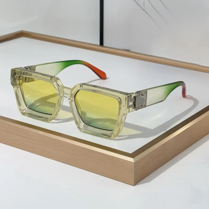 Millonario gafas de sol gafas de sol mujeres M96006WN Hardware pulido artesanía moda brillante oro anti-ultravioleta placa retro_voghion.com