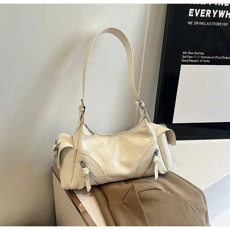 Strukturiertes Damen Schultertasche Aus Pu Leder Umhängetasche_voghion.com